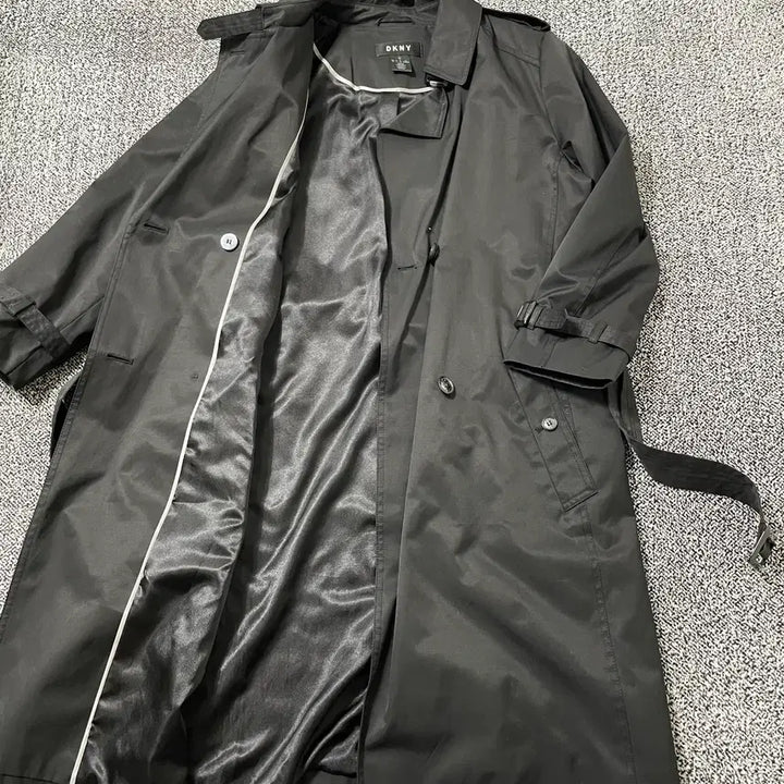 [BUNJANG] DKNY Vintage Trench Coat with Belt / 빈티지9. DKNY 트렌치 코트 블랙 벨트 포함