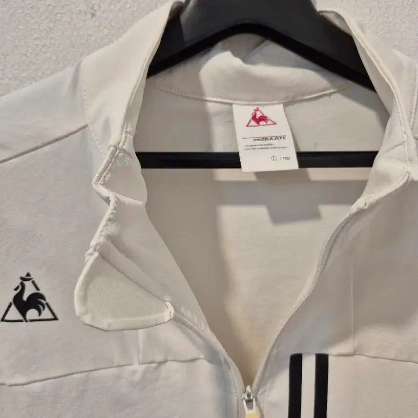 [BUNJANG] Le Coq Sportif White Track Jacket / 르꼬끄 스포르티브 화이트 트랙 자켓