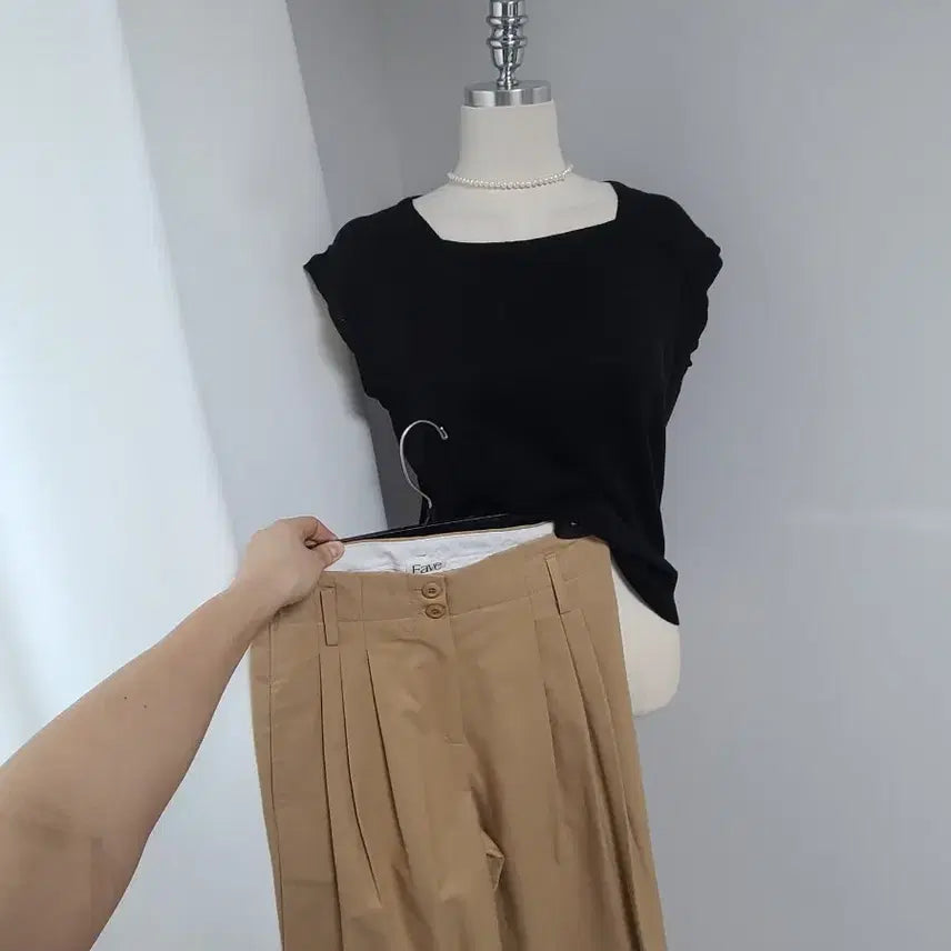 [BUNJANG] Favorite Tucked Cuffed Pants / 새-페이보릿-핀턱카브라팬츠s(총장108)