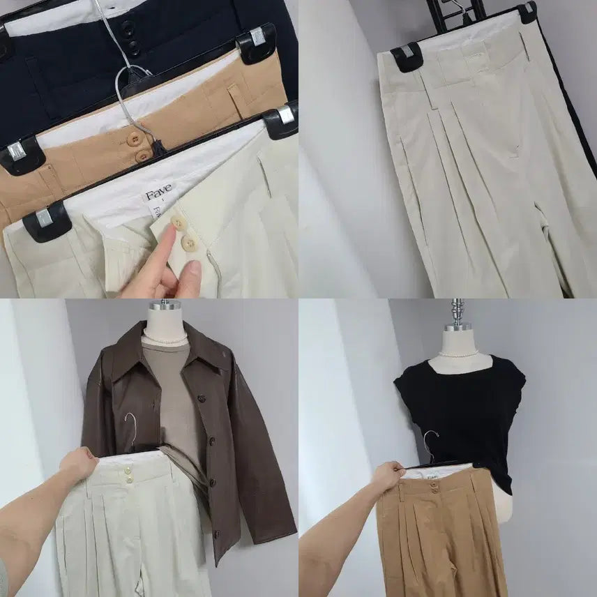 [BUNJANG] Favorite Tucked Cuffed Pants / 새-페이보릿-핀턱카브라팬츠s(총장108)