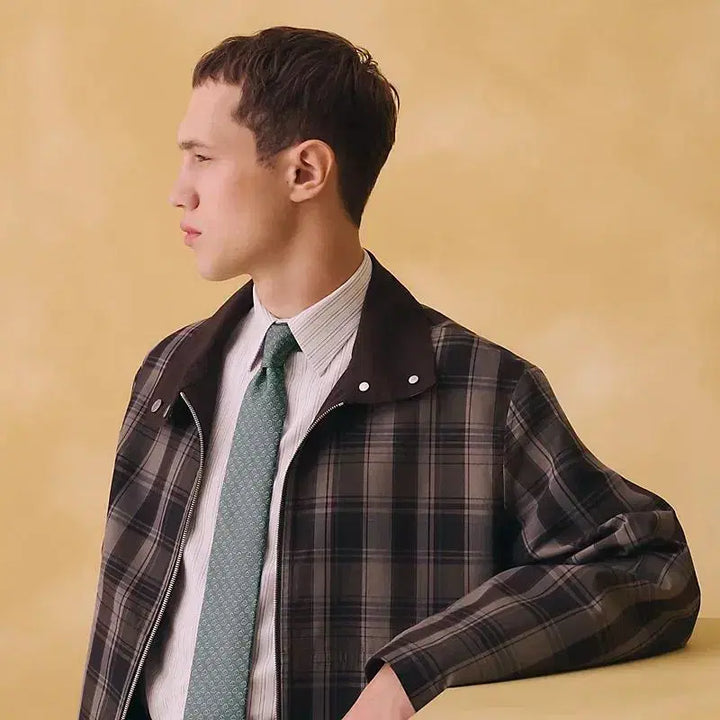 [BUNJANG] Hermès Silk Tie H006415T 07 / 에르메스 실크 남성 넥타이 그리 H006415T 07