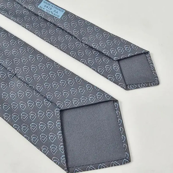 [BUNJANG] Hermès Silk Tie H006415T 07 / 에르메스 실크 남성 넥타이 그리 H006415T 07