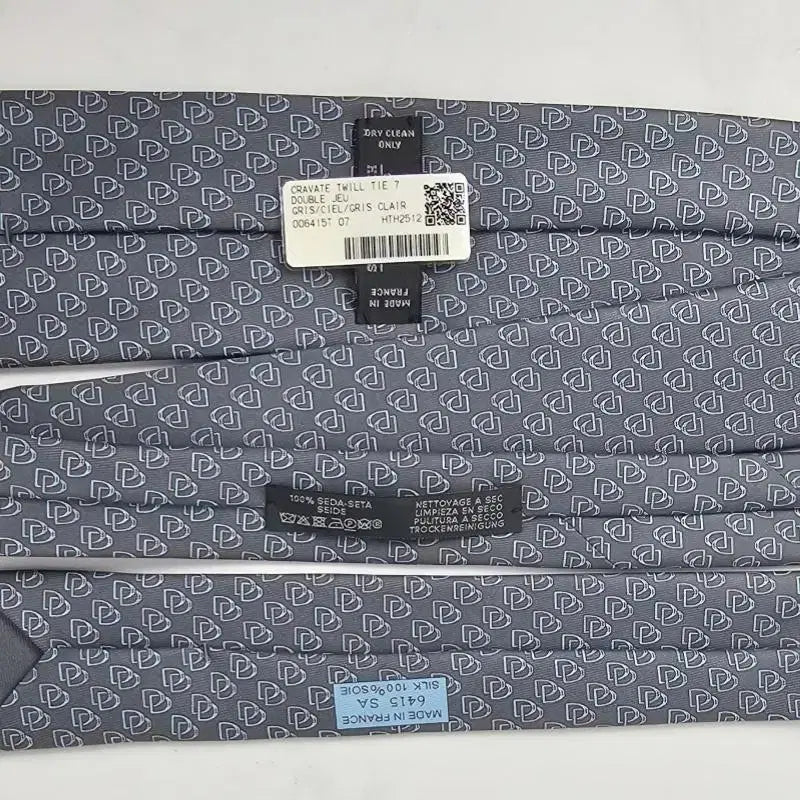 [BUNJANG] Hermès Silk Tie H006415T 07 / 에르메스 실크 남성 넥타이 그리 H006415T 07