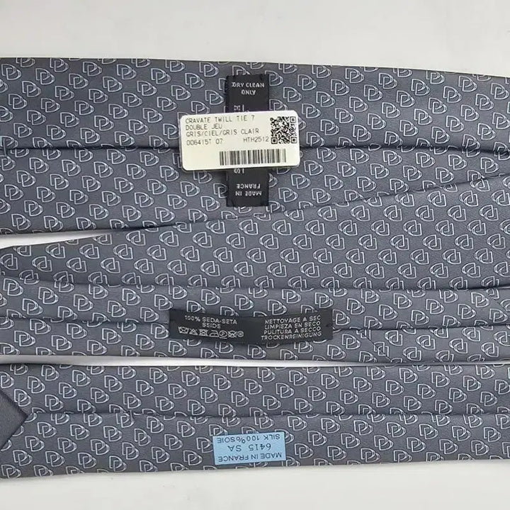 [BUNJANG] Hermès Silk Tie H006415T 07 / 에르메스 실크 남성 넥타이 그리 H006415T 07