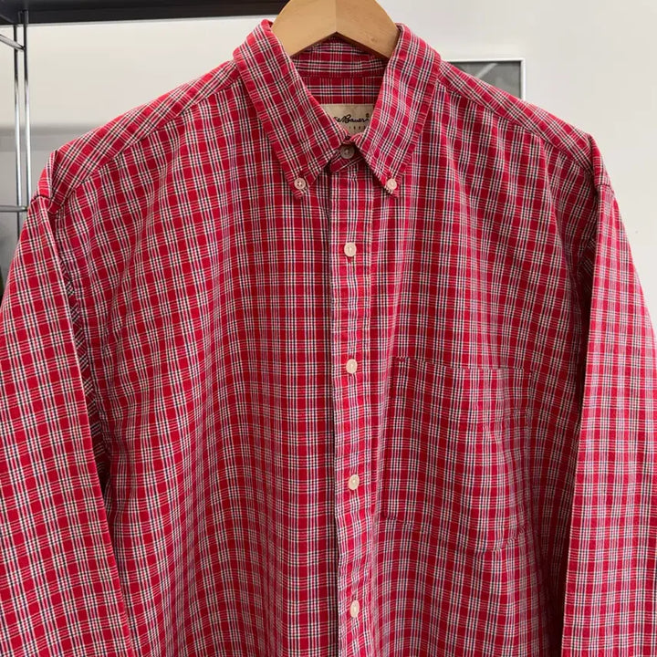 [BUNJANG] Eddie Bauer 90s Button-down Check Shirt / [2XL] 90s 에디바우어 버튼다운 체크 셔츠