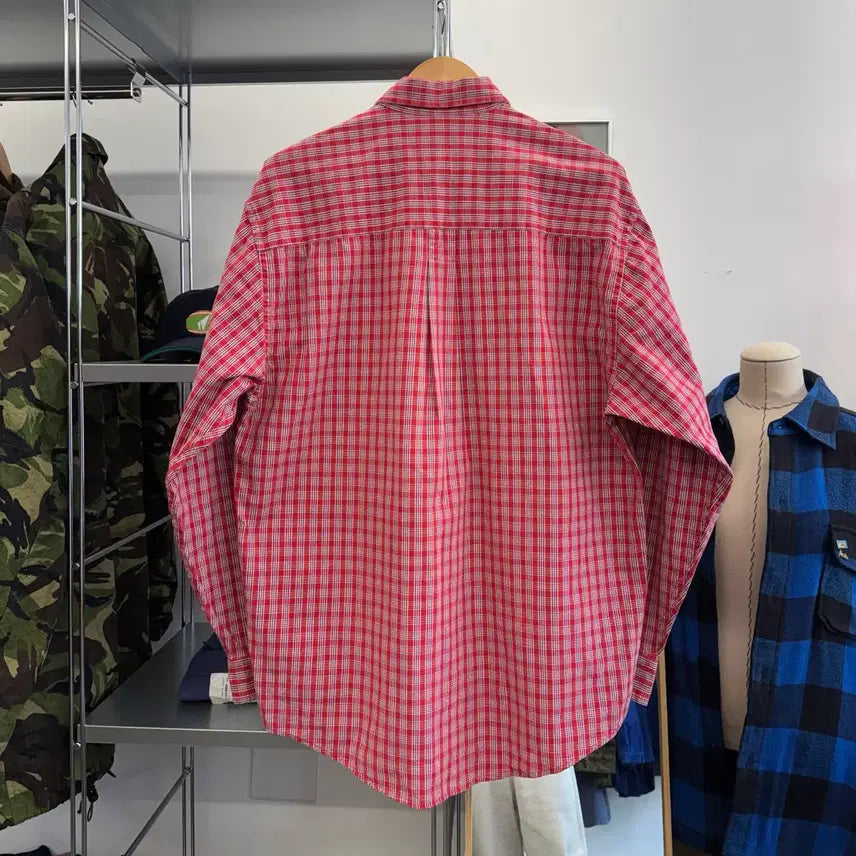 [BUNJANG] Eddie Bauer 90s Button-down Check Shirt / [2XL] 90s 에디바우어 버튼다운 체크 셔츠