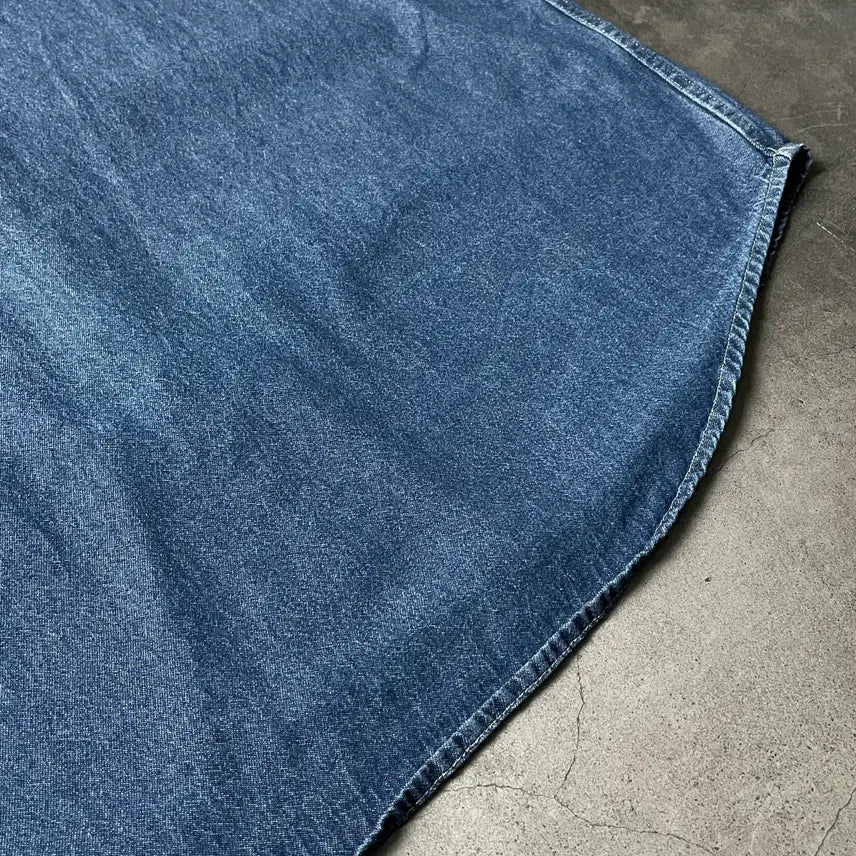 [BUNJANG] Port &amp; Company Vintage Cotton Denim Shirt / PORT&amp;COMPANY 빈티지 코튼 데님 셔츠 A00591