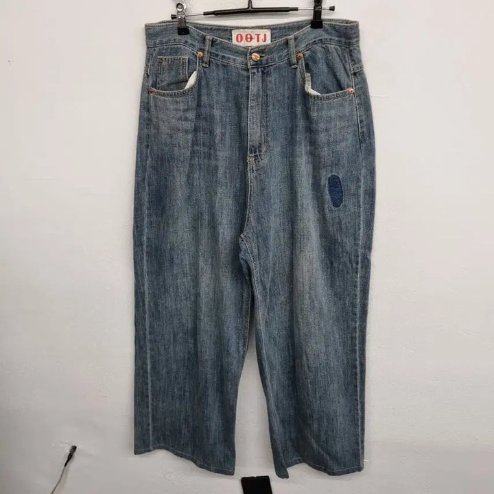 [BUNJANG] OOTJ 32-inch Washed Denim Jeans / [32 inch] OOTJ 워싱 데님 팬츠 청바지