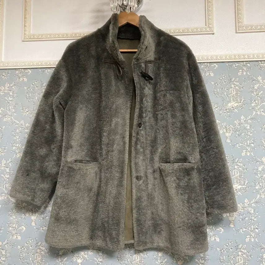 [BUNJANG] Briel Khaki Brown Faux Fur Coat / 브리엘 퍼코트 55~66~77카키브라운