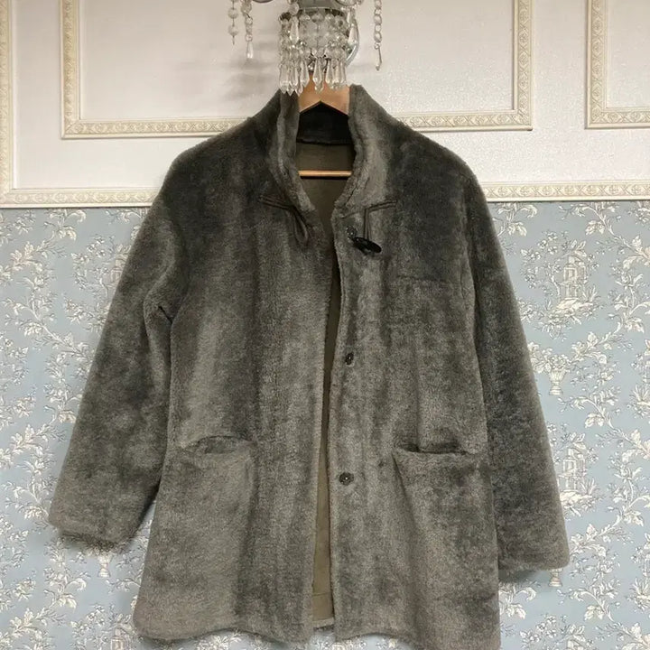 [BUNJANG] Briel Khaki Brown Faux Fur Coat / 브리엘 퍼코트 55~66~77카키브라운