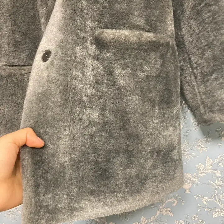 [BUNJANG] Briel Khaki Brown Faux Fur Coat / 브리엘 퍼코트 55~66~77카키브라운