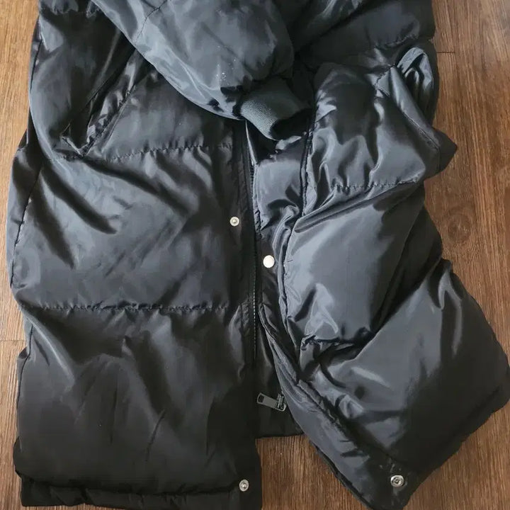 [BUNJANG] Long Black Down Jacket with Raccoon Fur Hood / 라쿤롱패딩