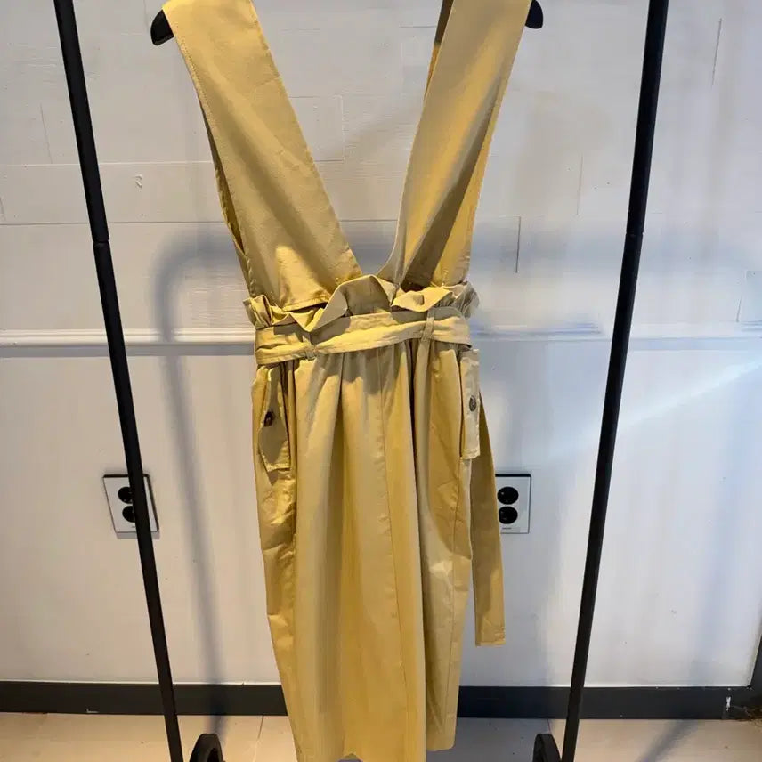 [BUNJANG] Beige Trench Style Long Dress / 베이지 트렌치 스타일 원피스