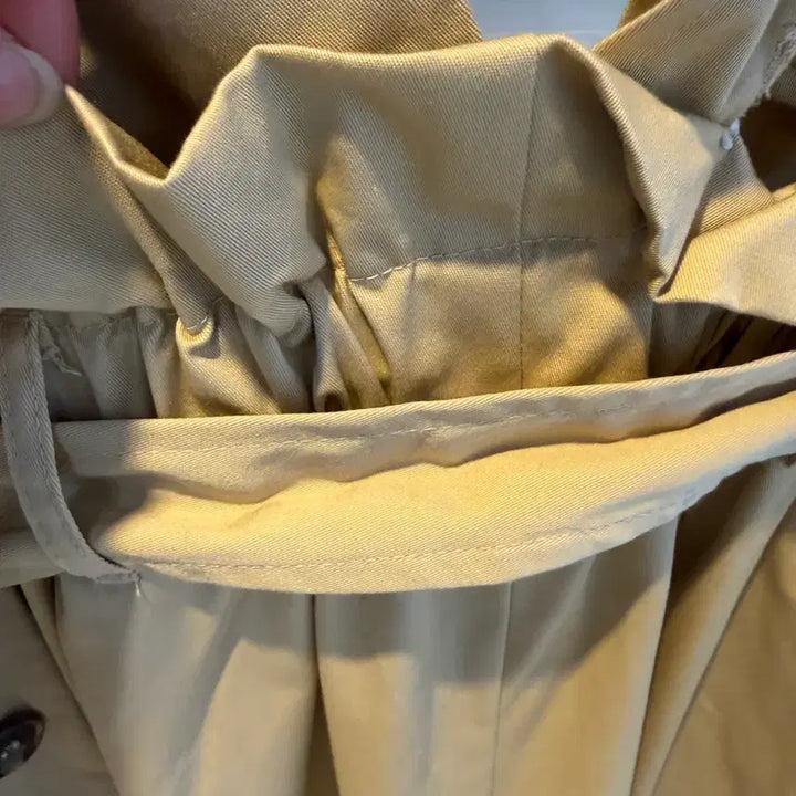 [BUNJANG] Beige Trench Style Long Dress / 베이지 트렌치 스타일 원피스