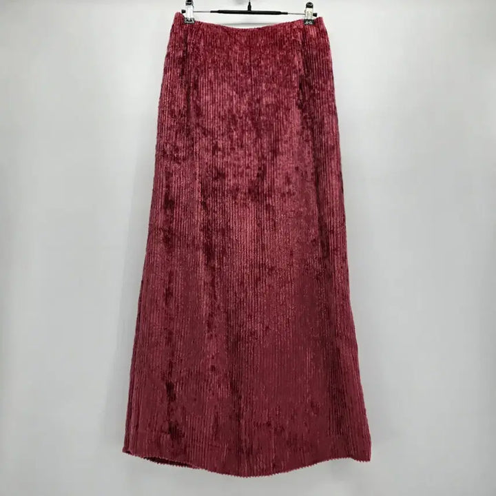 [BUNJANG] Demi-Luxe BEAMS Velvet Pleated Long Skirt / Demi-Luxe 벨벳 롱 스커트 38 [B50153]