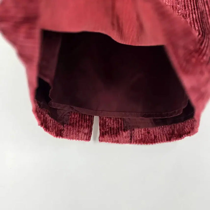 [BUNJANG] Demi-Luxe BEAMS Velvet Pleated Long Skirt / Demi-Luxe 벨벳 롱 스커트 38 [B50153]
