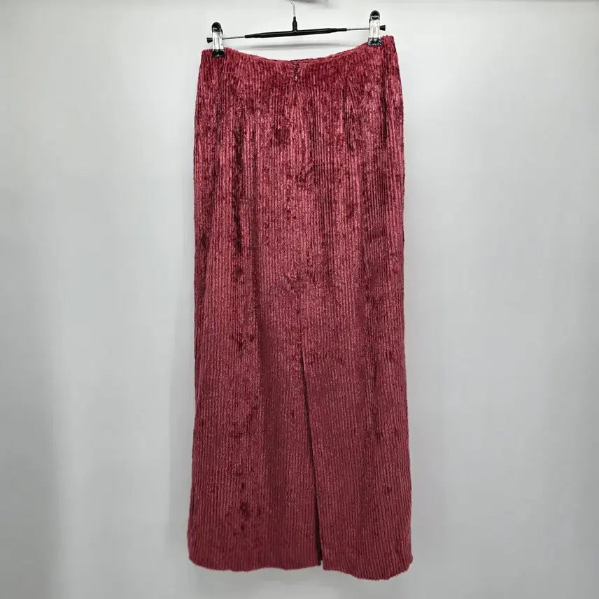[BUNJANG] Demi-Luxe BEAMS Velvet Pleated Long Skirt / Demi-Luxe 벨벳 롱 스커트 38 [B50153]