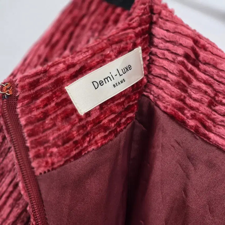 [BUNJANG] Demi-Luxe BEAMS Velvet Pleated Long Skirt / Demi-Luxe 벨벳 롱 스커트 38 [B50153]