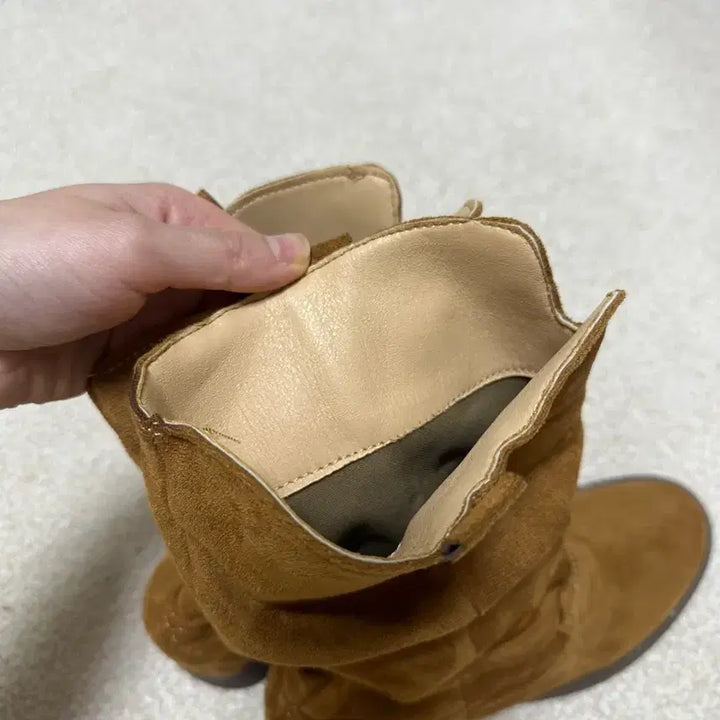 [BUNJANG] Suede Brown Boots / 스웨이드 브라운 부츠