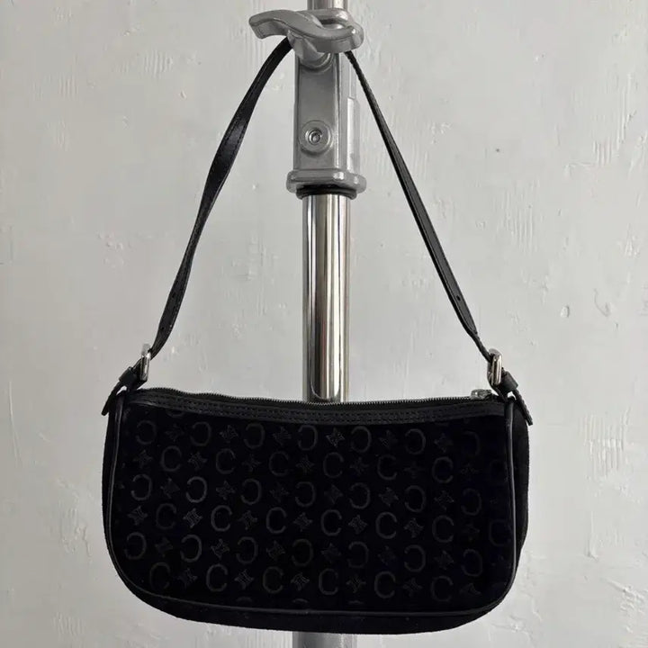 [BUNJANG] Celine Vintage Black Suede Macadam Bag / Celine 셀린느 빈티지 블랙 스웨이드 마카담 백