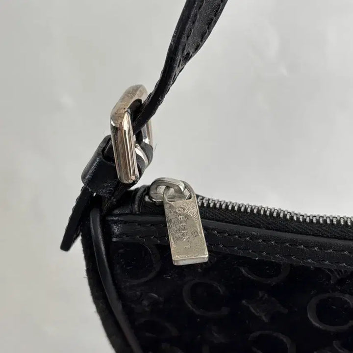 [BUNJANG] Celine Vintage Black Suede Macadam Bag / Celine 셀린느 빈티지 블랙 스웨이드 마카담 백