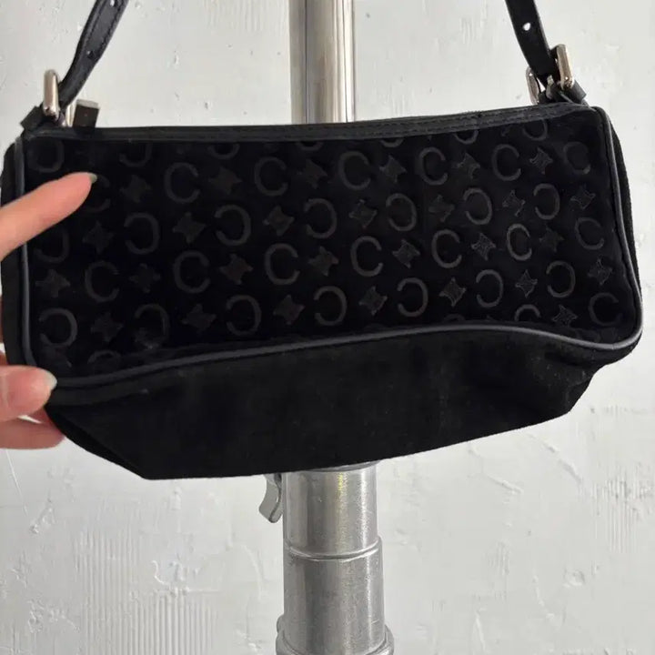 [BUNJANG] Celine Vintage Black Suede Macadam Bag / Celine 셀린느 빈티지 블랙 스웨이드 마카담 백