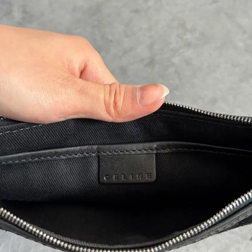 [BUNJANG] Celine Vintage Black Suede Macadam Bag / Celine 셀린느 빈티지 블랙 스웨이드 마카담 백