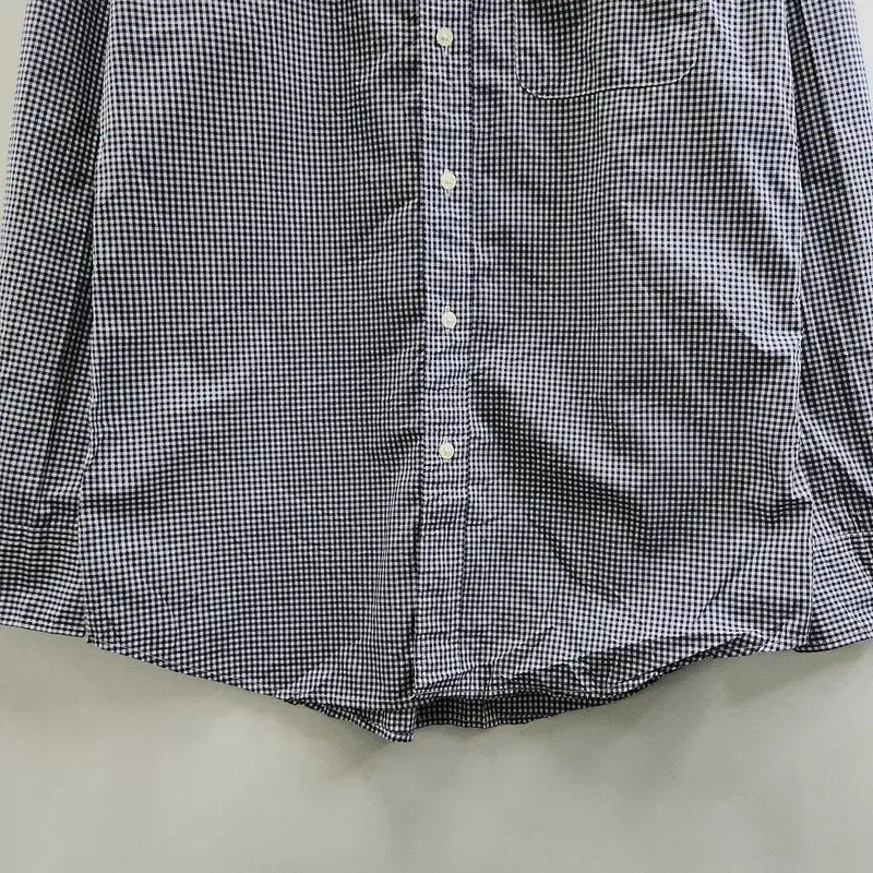 [BUNJANG] UNIQLO Vintage Basic Check Regular Shirt M / UNIQLO 유니클로 빈티지 베이직 잔체크 레귤러 셔츠 M