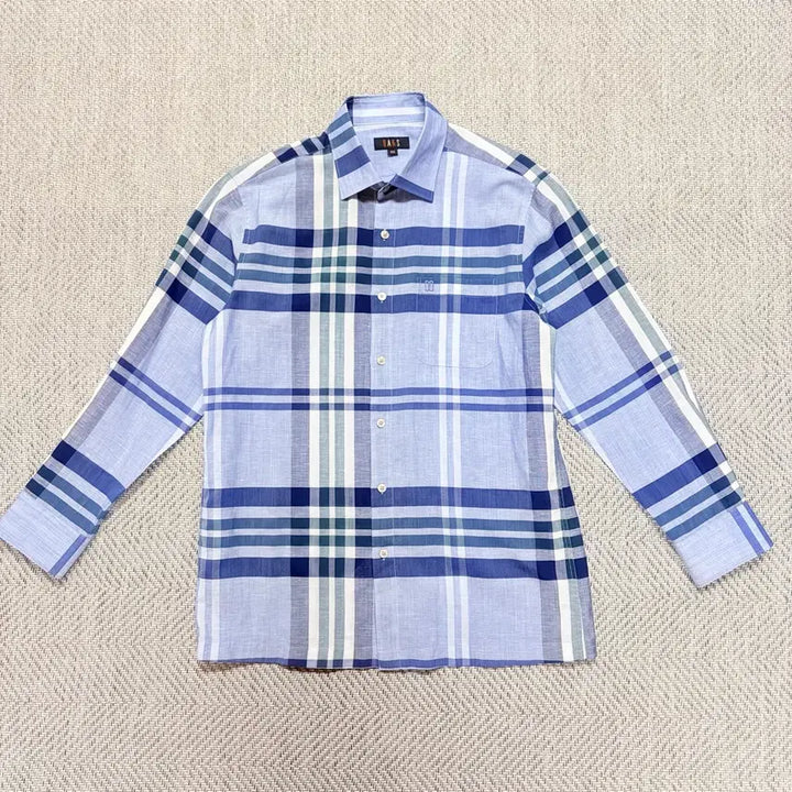 [BUNJANG] Daks Linen Check Shirt / (100)닥스 체크 린넨셔츠