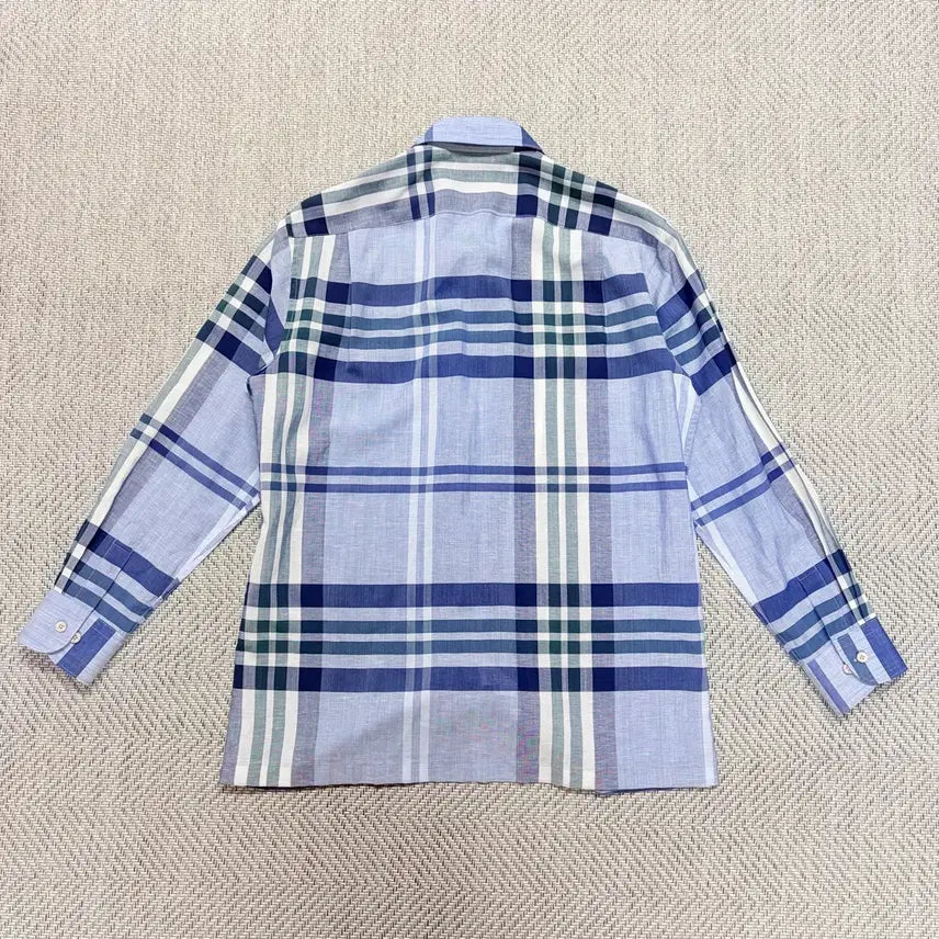 [BUNJANG] Daks Linen Check Shirt / (100)닥스 체크 린넨셔츠