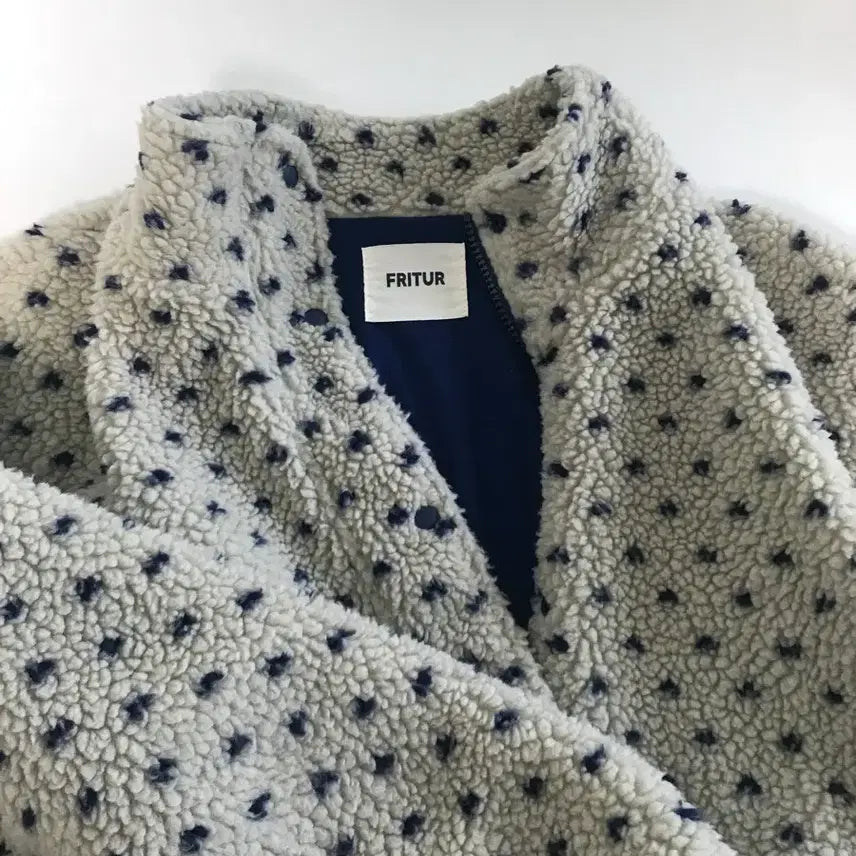 [BUNJANG] FREETUR Dot Fleece Jacket Ivory / 프리터 Dot Fleece Jacket Ivory_F253JP03