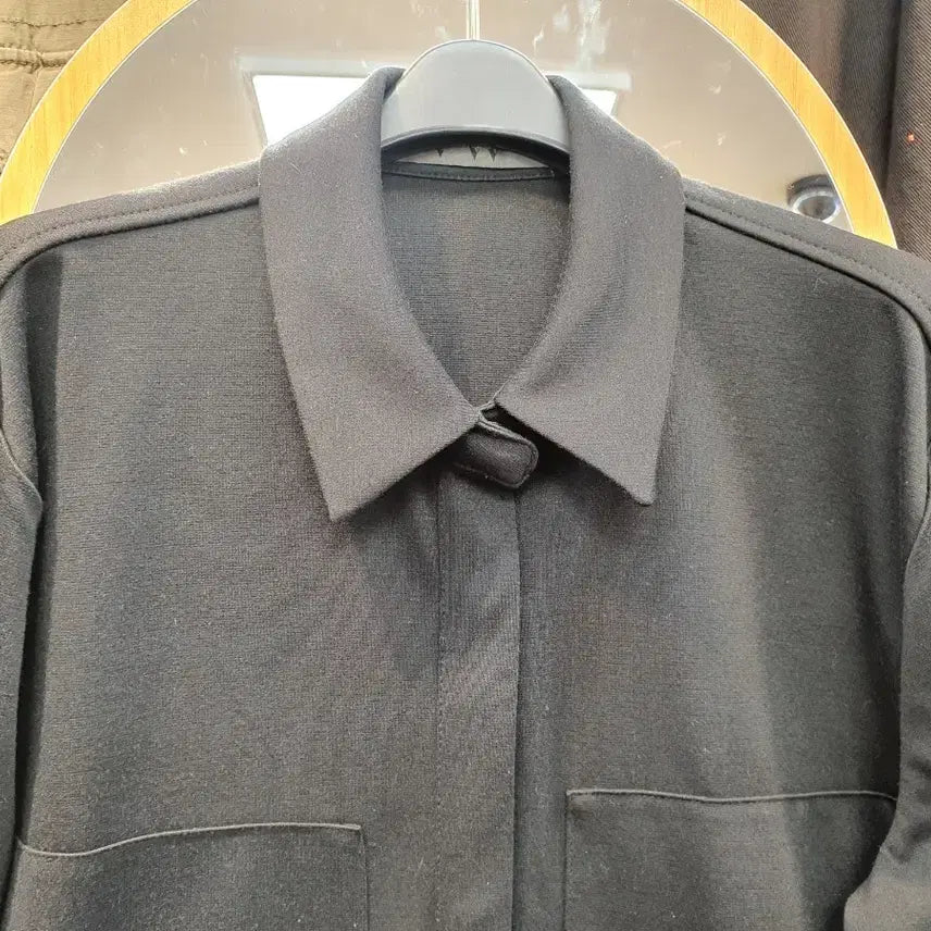 [BUNJANG] VW Vera Wang Hidden Button String Shirt Jacket / [66] 베라왕 VW 히든버튼 스트링 셔츠 자켓 (셔켓)