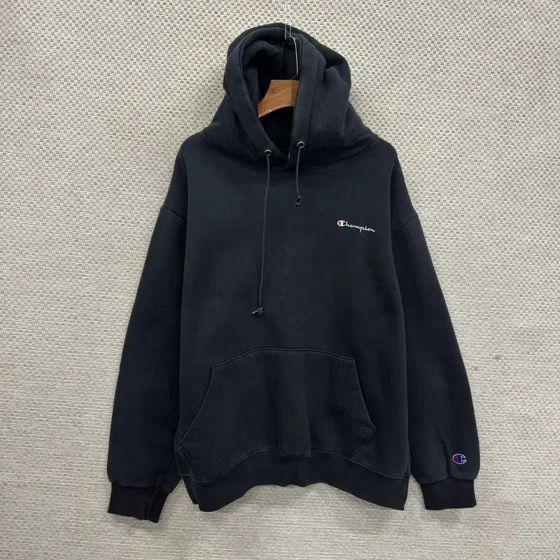 [BUNJANG] Champion Oversized Embroidered Logo Hoodie 160 / 챔피온 오버핏 자수로고 약기모 후드티 160 A07347