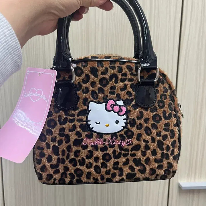 [BUNJANG] Aveil Kitty Leopard Print Tote Bag / 아베일 키티 호피 토트백 가방 새제품 판매합니다