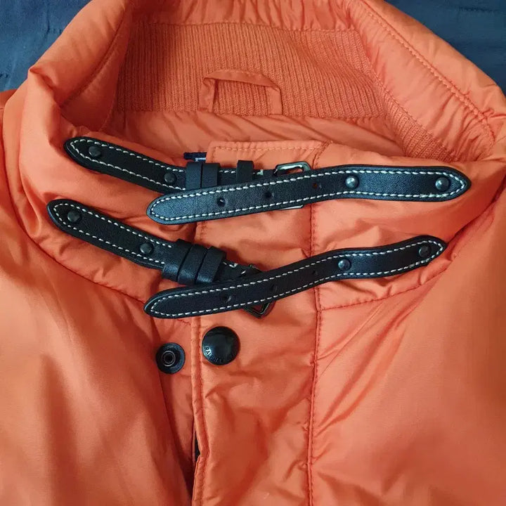 [BUNJANG] Polo Ralph Lauren Orange Padded Vest / 폴로 랄프로렌 오렌지 패딩 조끼