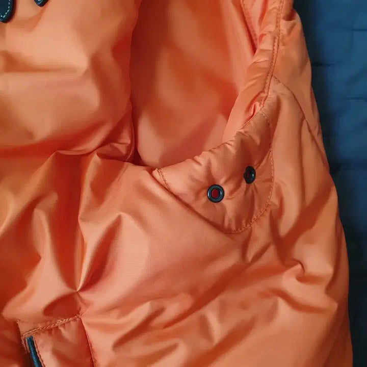 [BUNJANG] Polo Ralph Lauren Orange Padded Vest / 폴로 랄프로렌 오렌지 패딩 조끼