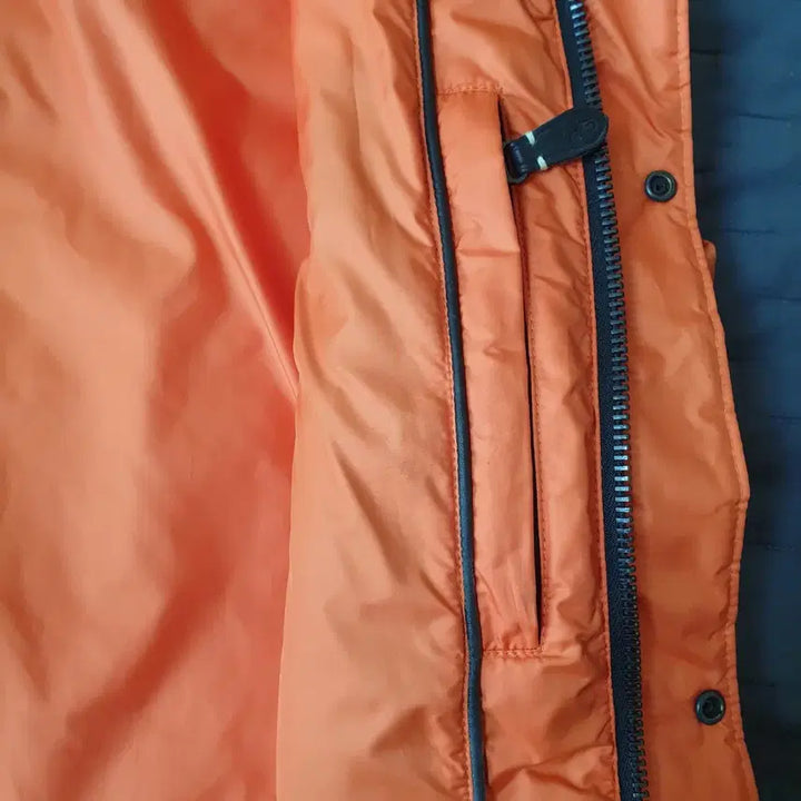 [BUNJANG] Polo Ralph Lauren Orange Padded Vest / 폴로 랄프로렌 오렌지 패딩 조끼