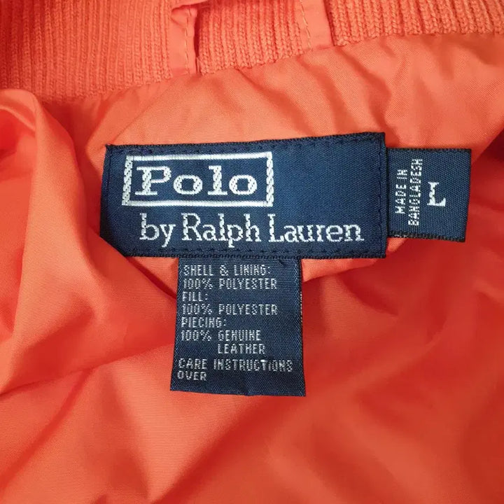 [BUNJANG] Polo Ralph Lauren Orange Padded Vest / 폴로 랄프로렌 오렌지 패딩 조끼