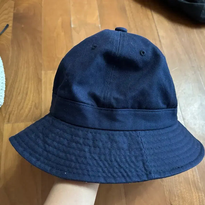 [BUNJANG] Navy Cotton Bucket Hat / 네이비색 면 벙거지 모자