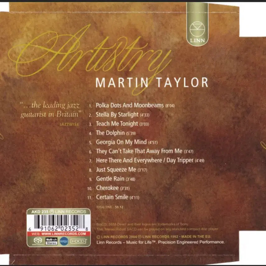 [BUNJANG] Martin Taylor Artistry SACD Hybrid / Artistry-마틴 테일러 고음질 SACD-Hybrid