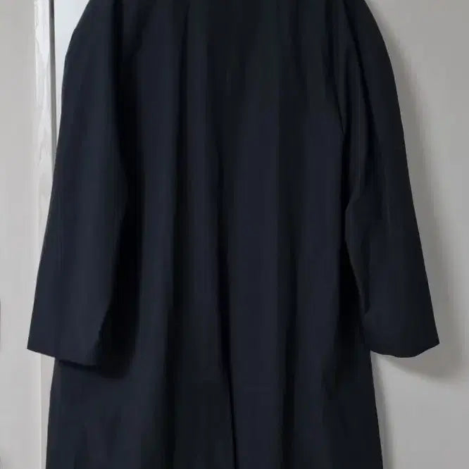 [BUNJANG] Tteulyeong Black Long Trench Coat / 틀영 블랙 바바리 트렌치코트