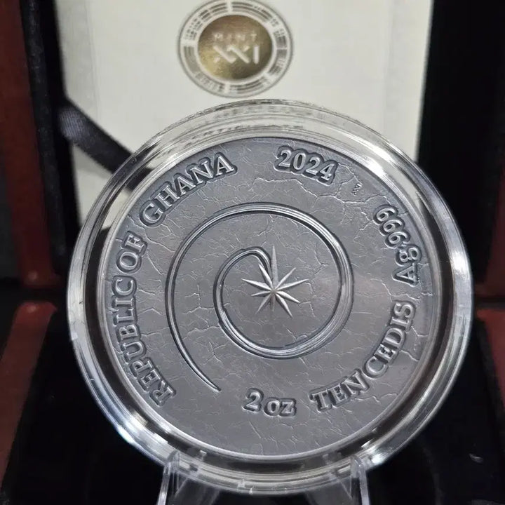 [BUNJANG] Ghana Salamander Dragon Commemorative 2 oz Silver Coin / 가나 샐러맨더 드래곤 기념 2온스