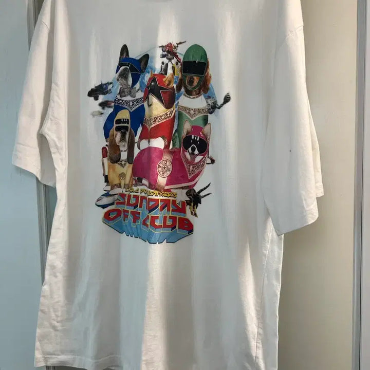 [BUNJANG] Sunday Off Club Short Sleeve T-shirt / 선데이오프클럽 반팔티 화이트 L