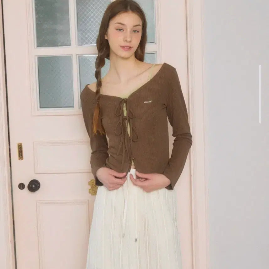 [BUNJANG] Delipercent Tutu String Sleeveless Cardigan Set, Sky Blue / 새상품) 델리피센트 투투 스트링 나시가디건 세트 스카이블루 하늘색