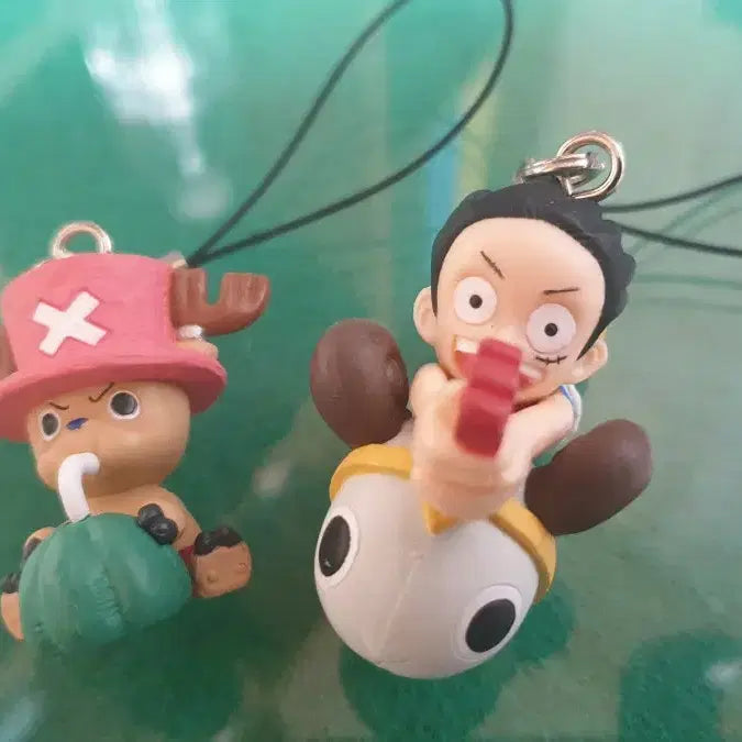 [BUNJANG] One Piece Luffy &amp; Chopper Doll Strap Set / 원피스 루피 쵸파 인형 스트랩 세트