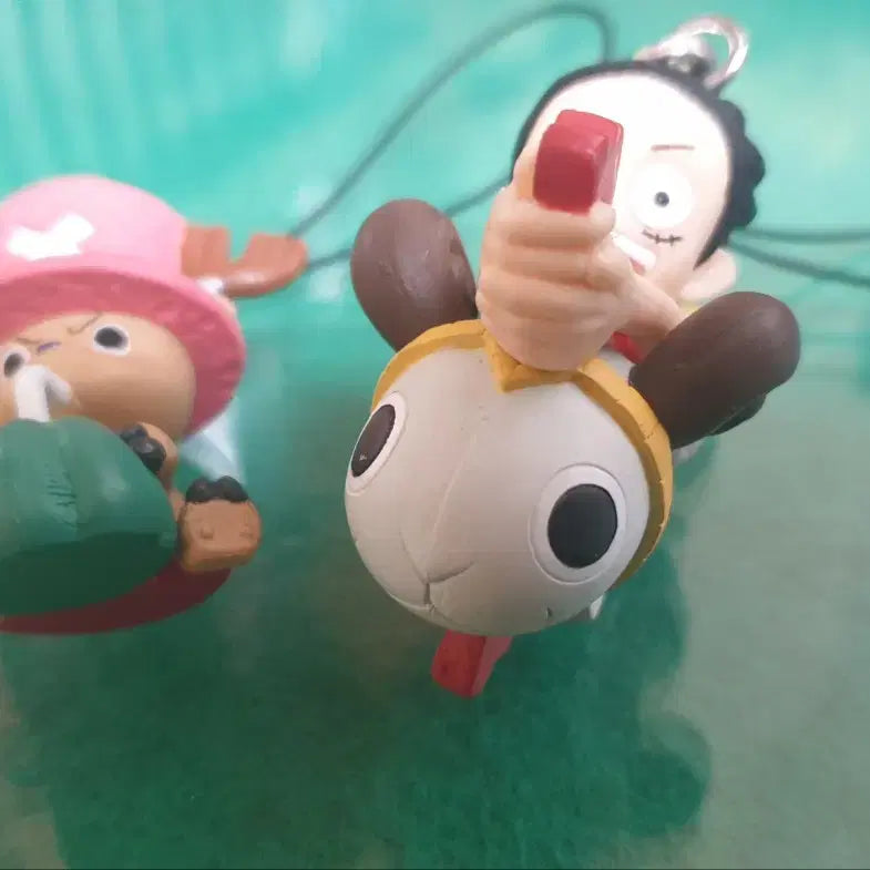 [BUNJANG] One Piece Luffy &amp; Chopper Doll Strap Set / 원피스 루피 쵸파 인형 스트랩 세트