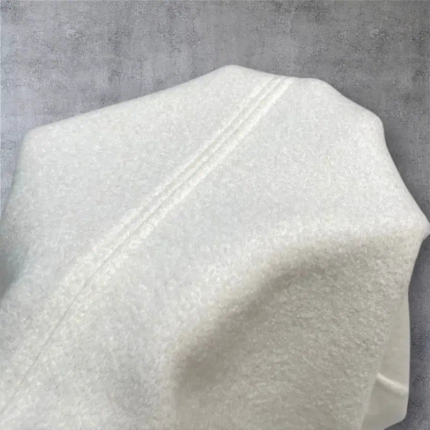 [BUNJANG] COS Ivory Boiled Wool Sweatshirt / 코스 COS 아이보리 버튼 디테일 보일드 울 스웨트 셔츠 S
