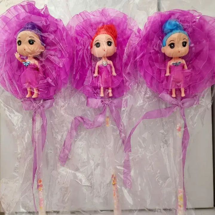 [BUNJANG] Princess Doll Figure with Light Wand / (5월 세일)공주 인형 피규어 불빛 요술봉