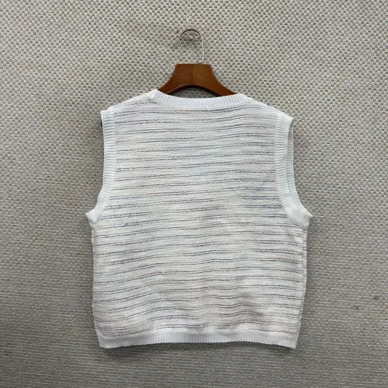 [BUNJANG] Plastic Island Casual Knit Vest / 플라스틱아일랜드 캐주얼 니트 조끼 F M13556