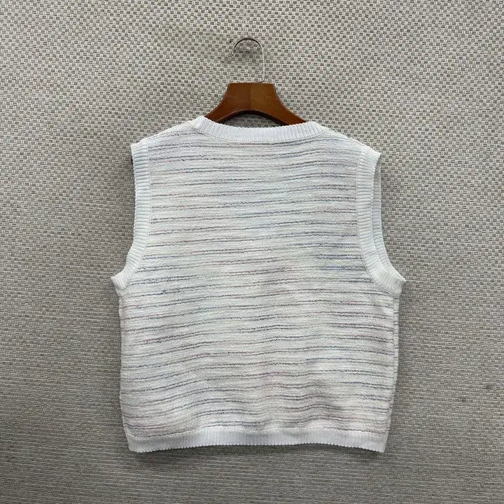[BUNJANG] Plastic Island Casual Knit Vest / 플라스틱아일랜드 캐주얼 니트 조끼 F M13556